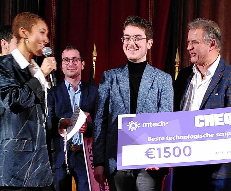 mtech+prijs 2022 gewonnen door Arno Verstraete | Engineeringnet